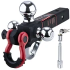 Tri Ball Hitch Trailer Mount With Locks,tow Hook & Clevis SHACKLE,2 Inch New. Price: $79.99.