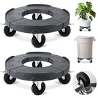 Tolanbbt Trash Can Dollies With 3 In Upgraded Wheels, 15-19 Gray New. Price: $72.12.
