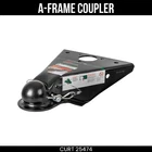 Curt Quickpin A-frame Coupler, 2-5/16 Inch Ball, 14K Lbs, Bolt-on, 25474 New. Price: $69.99.