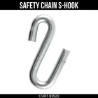 Curt 17/32 Inch Certified Trailer Safety Chain S-hook 7,600 Lbs 81620 New. Price: $23.99.