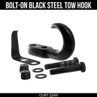 Curt Bolt-on Black Steel Tow Hook With Spring Clip 10,000 Lbs Capacity 22411 New. Price: $36.99.