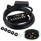 Rv 7 Way Plug Inline Pre-wired Trailer Cord Junction Box W/ 12 Foot Cable New. Price: $29.97.