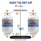 Flame King Dual Propane Tank Cylinder Rack For Rvs And Trailers 30LB New. Price: $29.99.