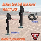 Bulldog 24K High Speed Dual Electric Landing Gear Velocity Jack W/ Tandem Remote New. Price: $5200.99.