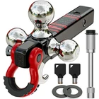 Trailer Hitch Tri Ball Mount In Receiver Tow Shackle Ayleid 1-7 2-5 New. Price: $124.99.