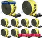Vevor Truck Straps, 4" X30' Heavy Duty Tie Down W/flat Hooks 18,000LBS Break New. Price: $165.21.