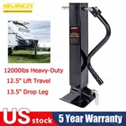 12000LBS Heavy-duty Trailer Jack Weld-on 12.5" Lift 13.5" Drop Leg Square Tube New. Price: $179.99.
