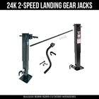 Bulldog 24K Tandem Trailer Jack Set Spring Return Drop Legs Planetary Gearbox New. Price: $1261.99.