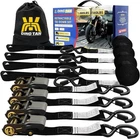 Rhino Usa Retractable Ratchet Straps (4-PACK) Inch X 15 Feet (1,650LB Break New. Price: $29.99.
