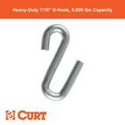 Certified 7/16" S-hook (5,000 Lbs.) New. Price: $32.99.