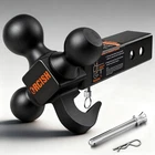 Orcish 360 Swivel Trailer Hitch, Tri-ball Mount With Pin & Heavy Duty Hook New. Price: $73.76.