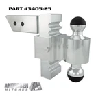 Adjustable Drop Rise Rapid Hitch 2.5" Receiver 2" & 2-5/16" Greaseless New. Price: $379.99.