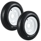 Garveetech 4.80-12 Trailer Tire Wheel Assembly Set Heavy Duty Load Range 6PR New. Price: $169.52.