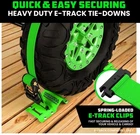 Rhino Usa E-track 4 Wheel Chock Tie Down Trailer Tire Strap Kit For Atv Utv Rtv New. Price: $105.99.