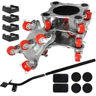 Upgrade Large Furniture Dolly & Rollers Mover With 5 Wh New. Price: $95.76.