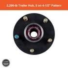 Curt 2024029105 Trailer Idler Hub Assembly 2,200-LB. On 4-1/2", 8-10" Wheel New. Price: $52.99.