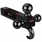 2" Trailer Hitch Tri Mount With Hook 17/8" 25/16" Black Plated Balls New. Price: $54.45.