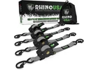 Rhino Usa TD-RSRE1X10-GRY-R Retractable Ratchet Straps 1" 10' (4-PACK) Gray New. Price: $104.36.