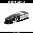 Curt Quickpin No-latch Coupler Inch Hitch Ball Channel 3.5K Lbs 25472 New. Price: $41.99.
