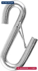 Curt 81820 7/16-INCH Certified Trailer Safety Chain S-hook With Latch, 5,000 Lbs New. Price: $7.49.