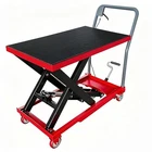 Garvee 500LB Manual Hydraulic Scissor Lift 28.5" Height Lockable Wheels Non-slip New. Price: $215.99.