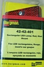 Bargman 42-42-401 Rectangular Led Lamp Red Stud New. Price: $10.00.