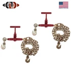 2PK 5/16"-3/8" Durabilt T-handle Ratchet Chain Binder W/6' Extension & Grab Hook New. Price: $249.99.