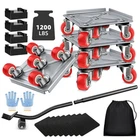 Furniture Dolly Sliders Movers With 5 Wheels Appliance Ro... New. Price: $99.06.