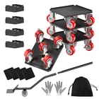 Heavy Duty 1500LBS Furniture Dolly & Movers With 5X 360 Wheels - Carbon Stee... New. Price: $57.49.