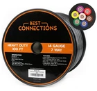 Best Connections 14 Gauge 7 Way Trailer Wire Durable, Weatherproof, Color-coded New. Price: $72.99.