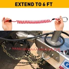 1PCS Breakaway Trailer Cable Safety Spring Rope Coiled 6' Feet Red New. Price: $11.39.