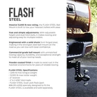Fastway Flash Adjustable Steel Mount 6" Drop, Chrome Balls New. Price: $241.14.