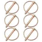 Litoexpe 6 Pcs 1/4 Lynch With Ring, Heavy Duty Round Linch Pins Asso... New. Price: $12.05.