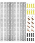 New/e Tie-down Kit, 34PCS 5FT E-tracks Set Includes 8 Steel Rails & 2. Price: $171.20.