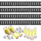 Vevor Track Tie Down Kit Rails 18PCS 5' Enclosed Cargo Trailer New. Price: $99.99.