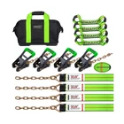 8 Point Roll Back Vehicle Tie Down Straps Kit, 2" X 16', Heavy Duty Car Hauli... New. Price: $191.24.