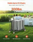 Folding Chair Rack, 300 Lbs Capacity, Matte Black New. Price: $89.57.