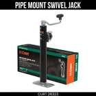 Curt Pipe-mount Swivel Trailer Jack, 2K Lbs, Topwind, 15 Travel, Packaged, 28323 New. Price: $95.99.