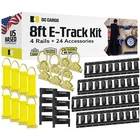 Dc Cargo Rails Tie-down Kit 8' Rail, E-track Rings, Anchors, Caps New. Price: $169.99.