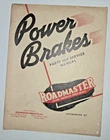 1940S 1950S Roadmaster Power Brake Parts & Service Manual Truck Trailer Vacuum Used. Price: $15.00.