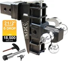 Adjustable Trailer Hitch Fits 2.5-INCH Receiver, Heavy Duty Inch, Black New. Price: $311.07.