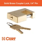 Coupler (1/4" Pin, 3/4" Latch Span, Padlock, Solid Brass) New. Price: $42.39.