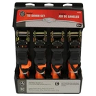 Roadpro RPRTD04R 1X15' Ratchet Tie-downs With Anti-scratch Hooks Orange QTY4 New. Price: $18.95.