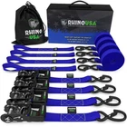 Rhino Usa Heavy Duty Ratchet Tie-down 4-PACK 1.6 X 15 Ft, Blue New. Price: $75.55.