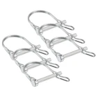 6 Pcs Trailer Coupler Pins, 1/4" X 2" Safety Wire Spring Lock Hitch New. Price: $18.63.