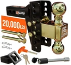 20,000 Lb Adjustable Trailer Hitch, Fits & 2-5/16" Balls, Rv Motorcycle T... New. Price: $111.37.