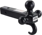 Toptow 64181 Trailer Receiver Hitch Tri Mount With Hook Black Balls... New. Price: $62.99.