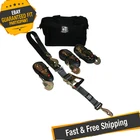 Bulldog Winch 20230 Combo Axle/ratcheting Vehicle Tie-down Straps Set Of 4 New. Price: $182.47.