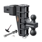 Dual-ball Adjustable Trailer HITCH(2"&2-5/16"), Fits 2.5-INCH Receiver, Inc... New. Price: $218.71.