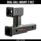 Curt Dual Receiver Trailer Hitch Ball Mount Inch 3500 Pounds 45792 New. Price: $120.99.